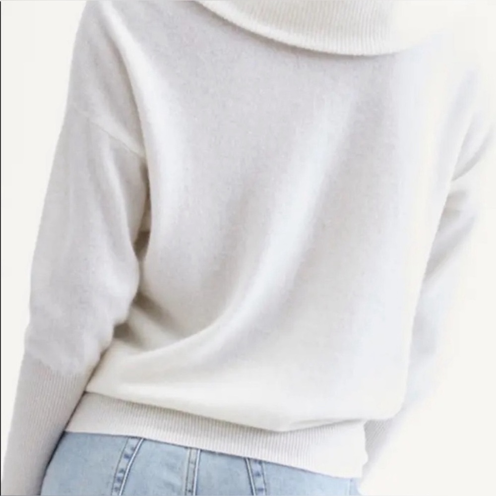 7 For All Mankind Ivory Cowl Neck Sweater - Picture 2 of 11